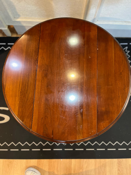 Gordon's Cherrywood Drop Leaf Queen Anne Style End Table