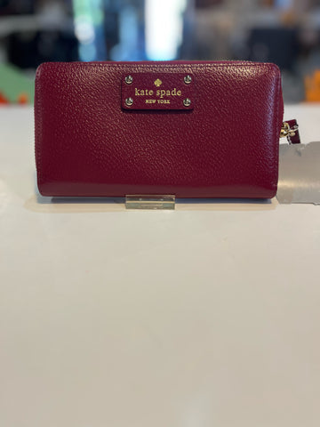 Kate Spade Raspberry Leather Wallet