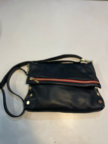Hammitt "VIP Medium" Black & Gold Nailhead Crossbody