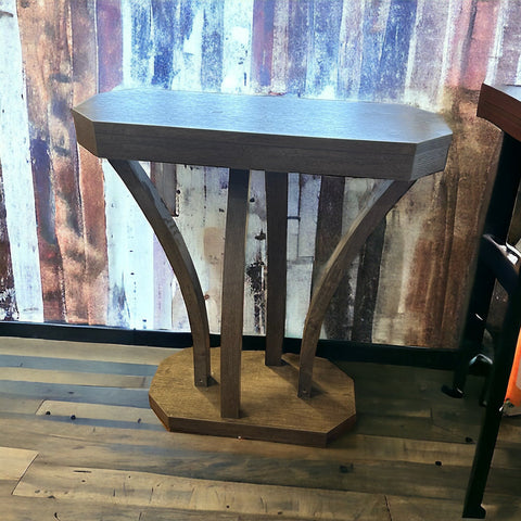 Gray Abstract Entryway Table
