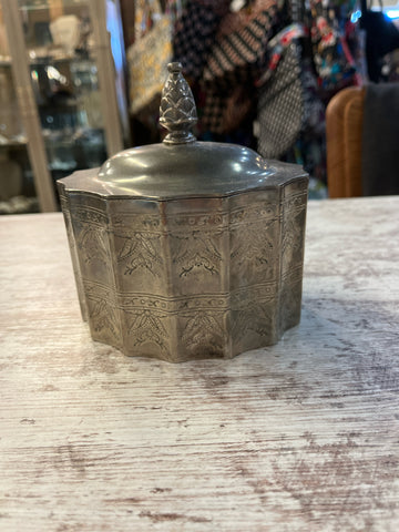 Vintage Godinger Silver Lined Trinket Box