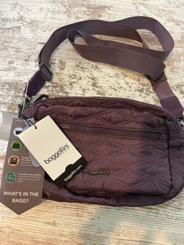NWT Baggallini Purple Quilted Crossbody