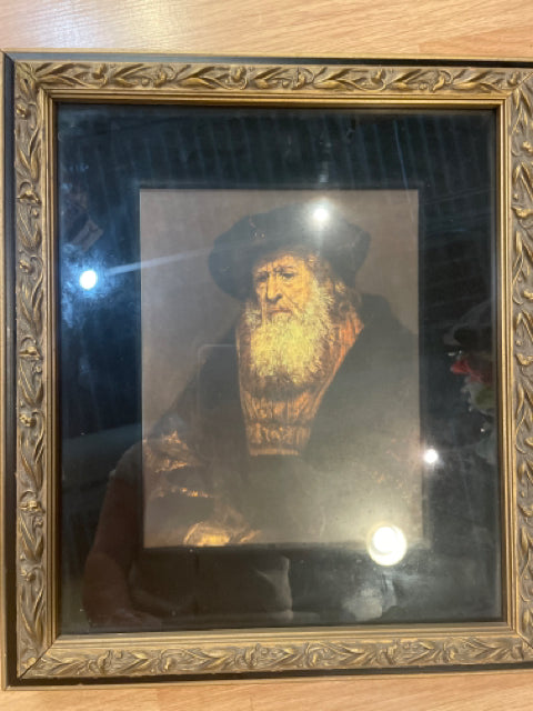 Portrait of Old Man Framed Art