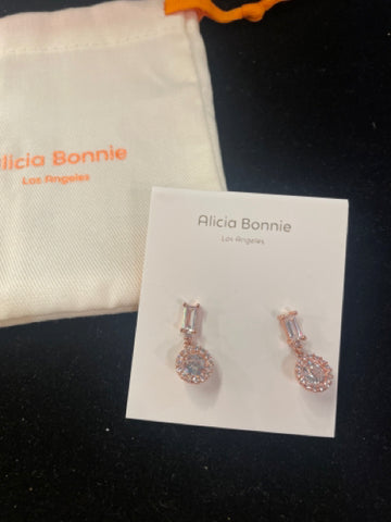 Alicia Bonnie "Bella Vista"  Rose Gold Dangling Earrings