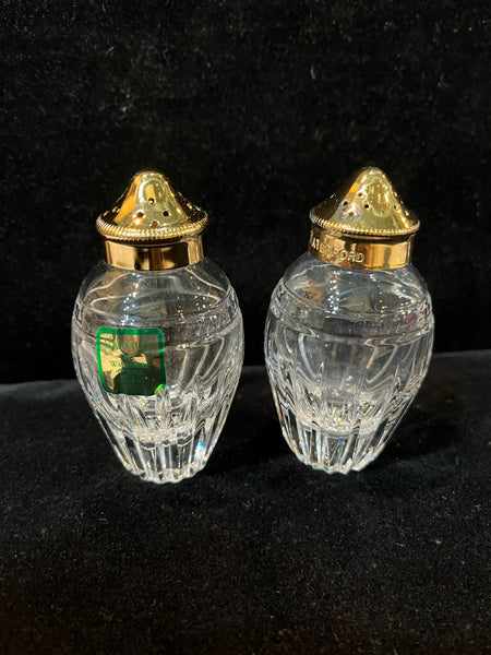 Marquis Waterford Hanover Gold Salt & Pepper Shakers