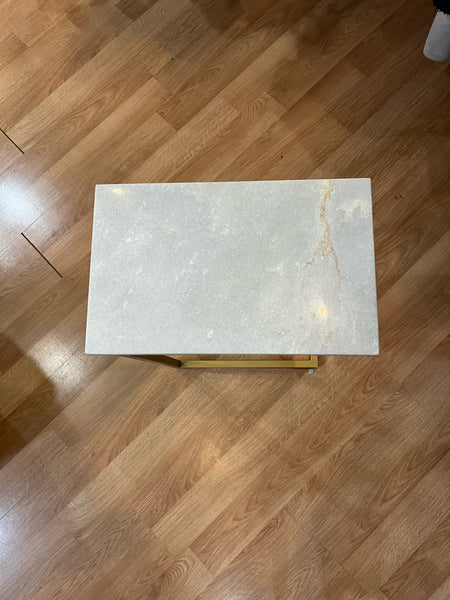 Gold & Marble End Table