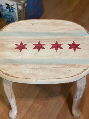 Chicago Flag End Table