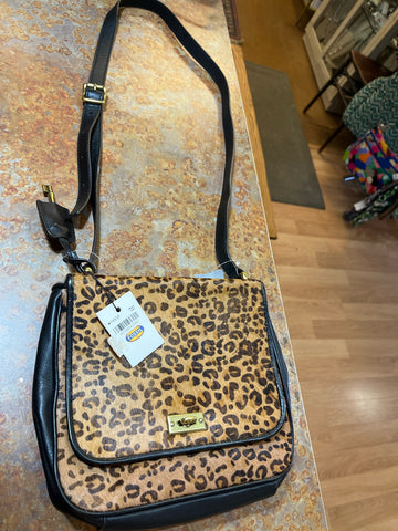 NWT Fossil Cheetah Handbag