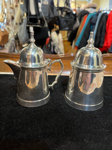 Georgian-Style SS Sugar & Creamer Set