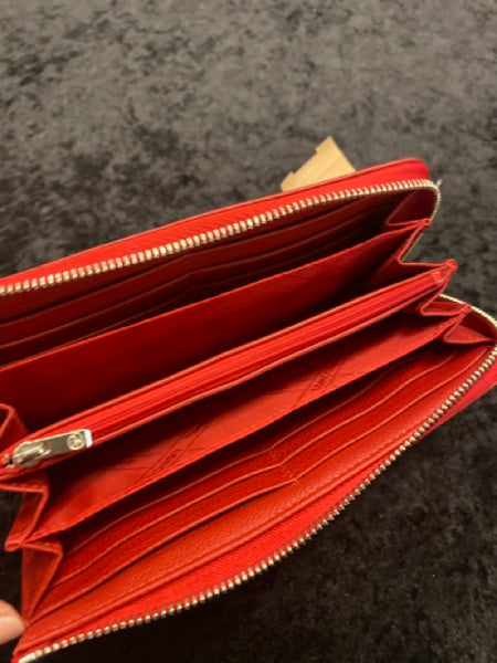 Longchamp Red Zip Wallet