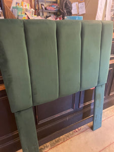 Green Velvet Twin Headboard