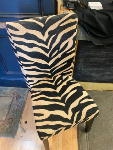 Zebra Print Accent Chair