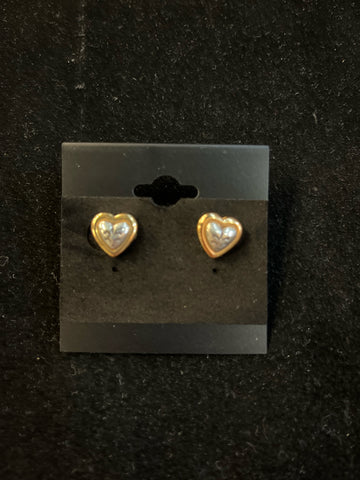 Brighton Gold Heart Stud Earrings