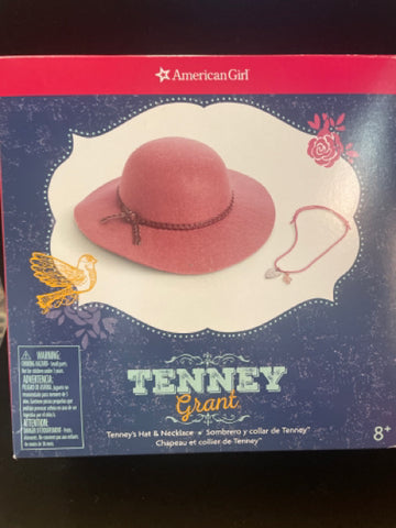 American Girl Tenney Grant Hat & Necklace Set