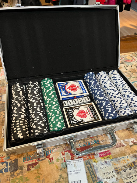 Poker Set Silver Briefcase