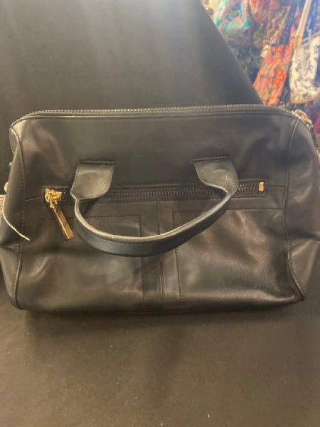 Botkier Black Leather Satchel Handbag