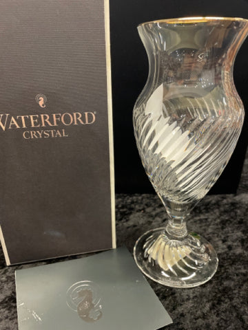 Waterford Arrington Gold 8" Vase