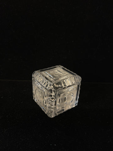Waterford Alphabet Block Paperweight Figurine