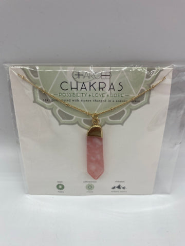 Charged Chakras Harmony Cherry Quartz Necklace