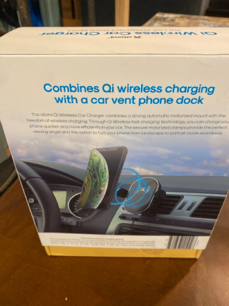 Atomi QI Wireless Car Charger Phone Mount