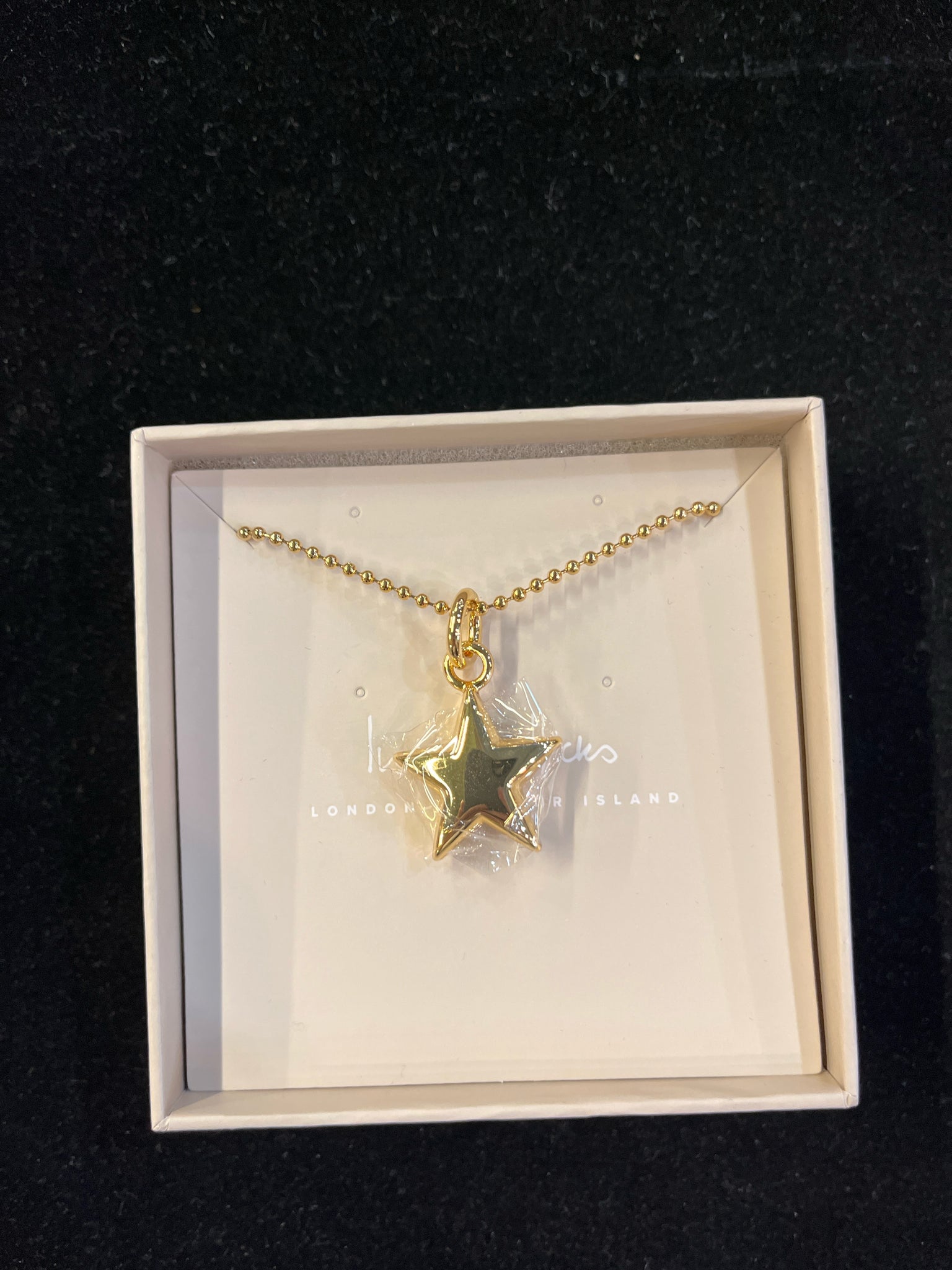 India Hicks Gold Star Pendant Necklace