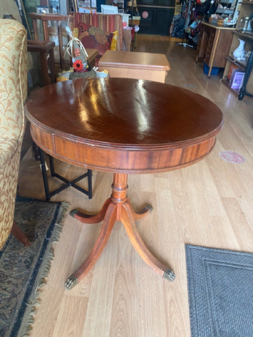 Round Drum End Table