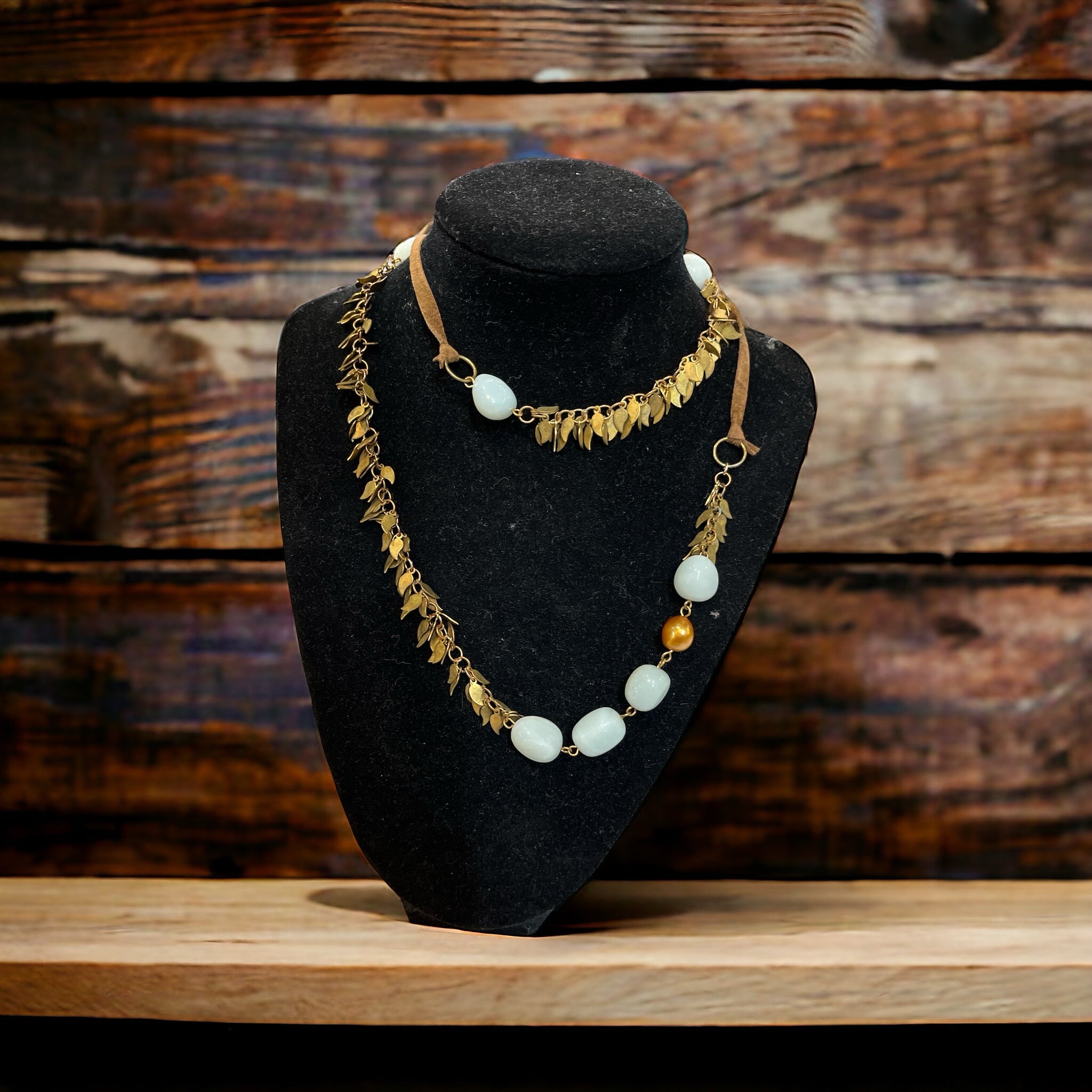 Eddie Bauer Light Blue Stones Necklace